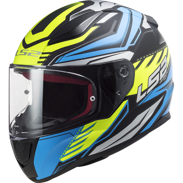 KASK LS2 FF353 RAPID GALE MATT BLACK BLUE YELLOW M